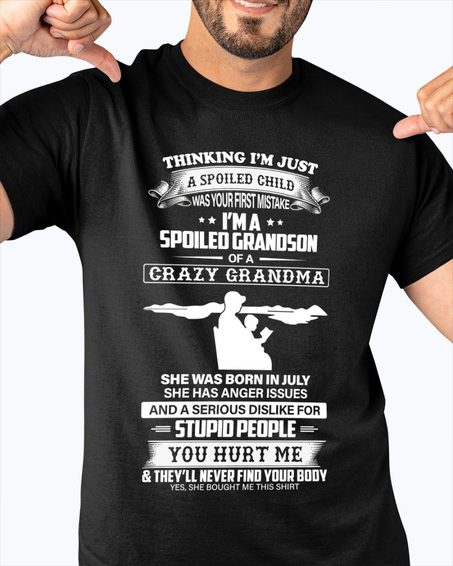 Spoiled by Grandma Shirt July Edition – From Grandma to Grandson NGHL07 (SKU-GMS2-07)