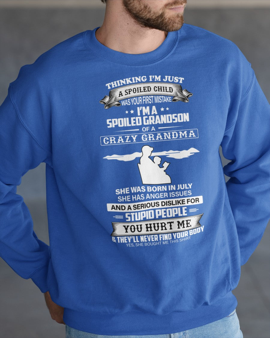 Spoiled by Grandma Shirt July Edition – From Grandma to Grandson NGHL07 (SKU-GMS2-07)
