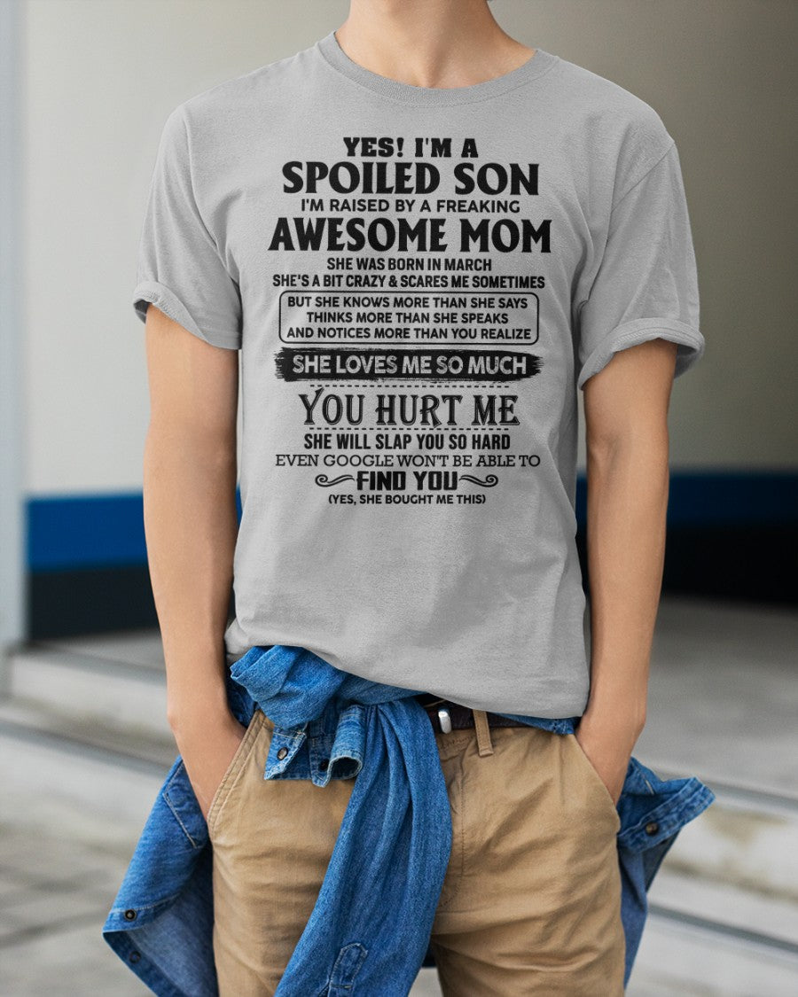 March - Awesome Mom - Perfect Gift For Your Son From Mom - NGHL03 (SKU-SPW-03)