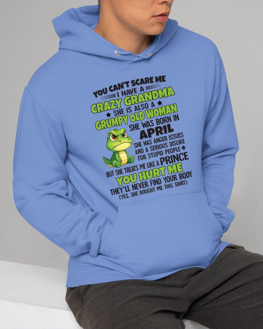 APRIL - YOU CAN'T SCARE ME - FOR GRANDSON - GIFT FROM GRANDMA - NGHL04 (SKU09-85-04)