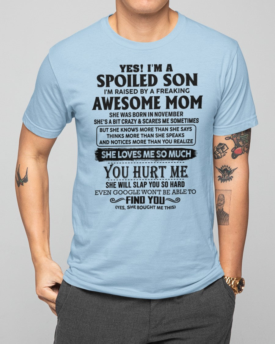 November - Awesome Mom - Perfect gift for your son (SKU-SPW-11)
