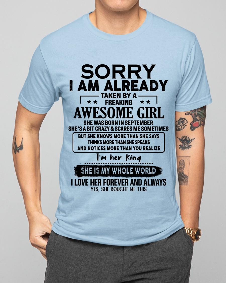 September - Awesome Girl born in September - Special gift for your boyfriend - From Wife NGHL09 (SKU.AT16)