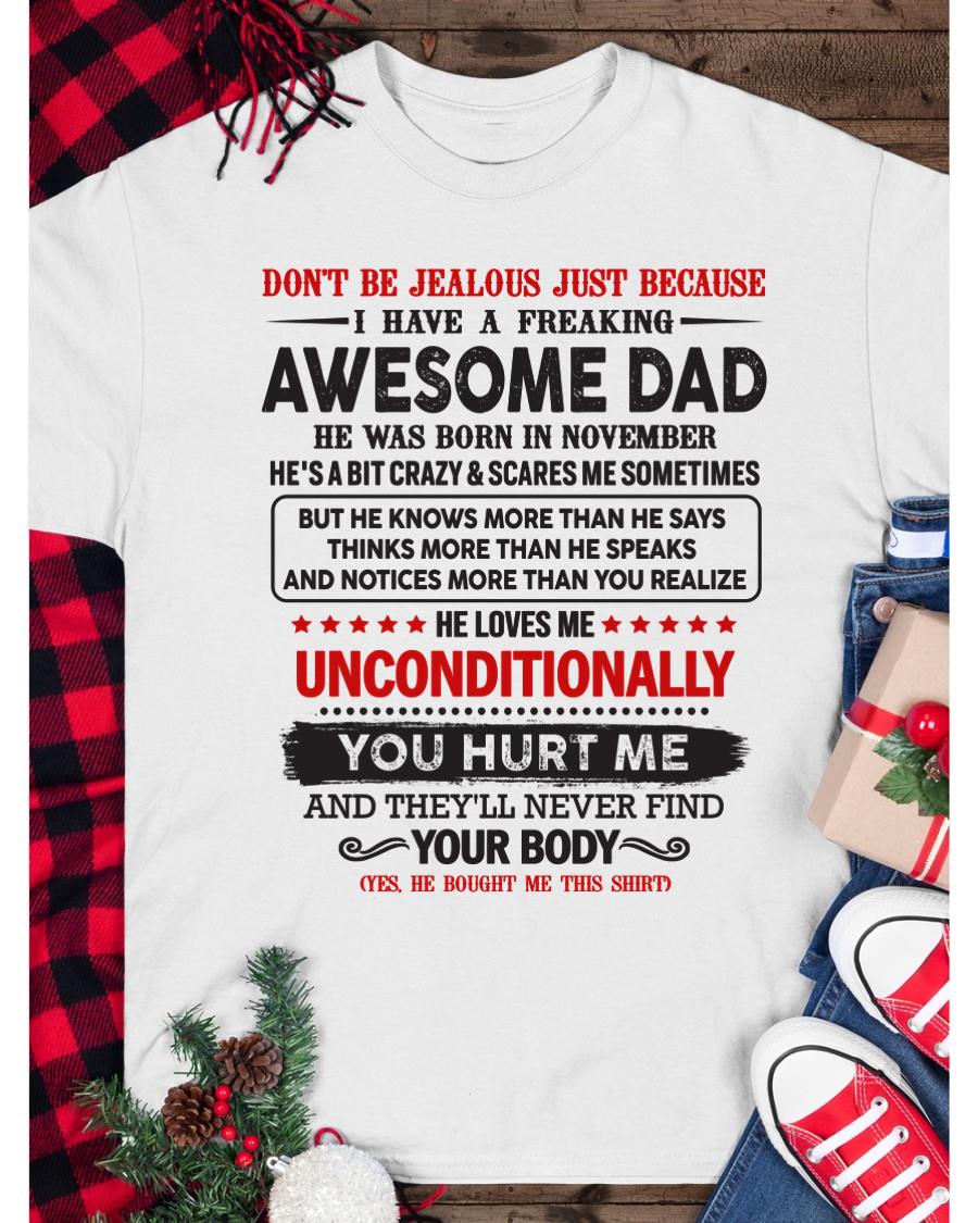 November - Awesome Dad - Perfect gift for your daughter, son (SKU05-93-11)