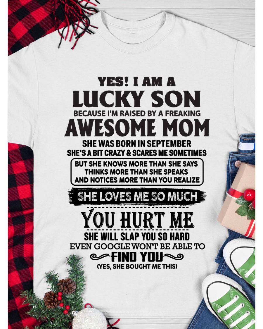 September - Yes! I'm A Lucky Son - Perfect gift for your son (SKU-LKW-09)
