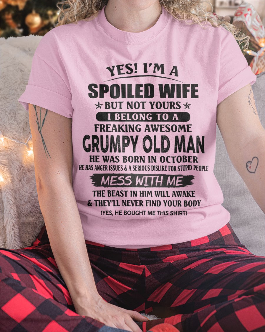 Grumpy Old Man October – Perfect gift for wife From Husband – NGHL10 (SKU08-63-10)
