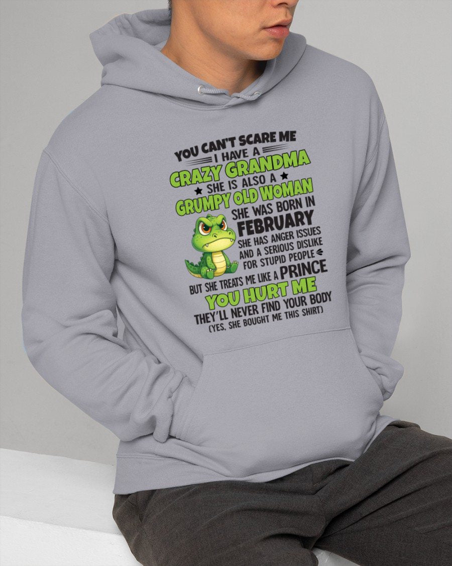 FEBRUARY - YOU CAN'T SCARE ME - FOR GRANDSON - GIFT FROM GRANDMA - NGHL02 (SKU09-85-02)
