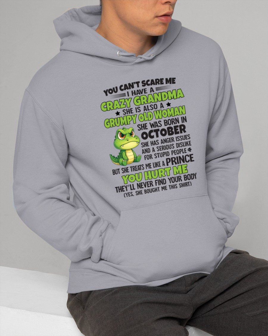OCTOBER - YOU CAN'T SCARE ME - FOR GRANDSON - GIFT FROM GRANDMA - NGHL10 (SKU09-85-10)