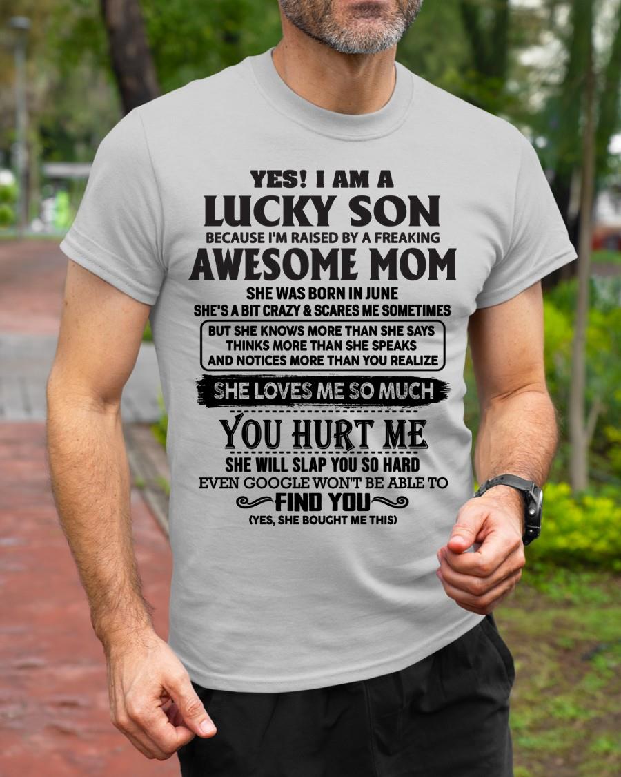 June - Yes! I'm A Lucky Son - Perfect gift for your son (SKU-LKW-06)