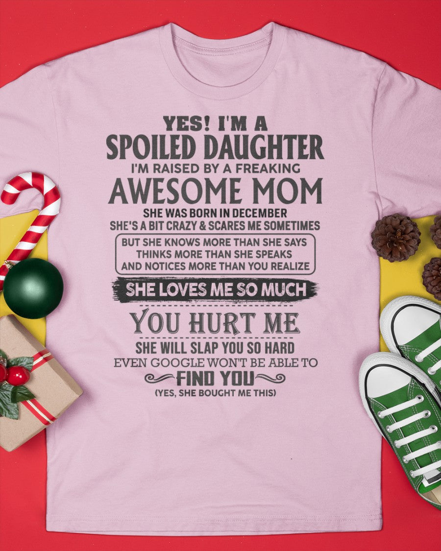 December - Spoiled Daughter - Perfect gift for your daughter (SKU-MD01-12)