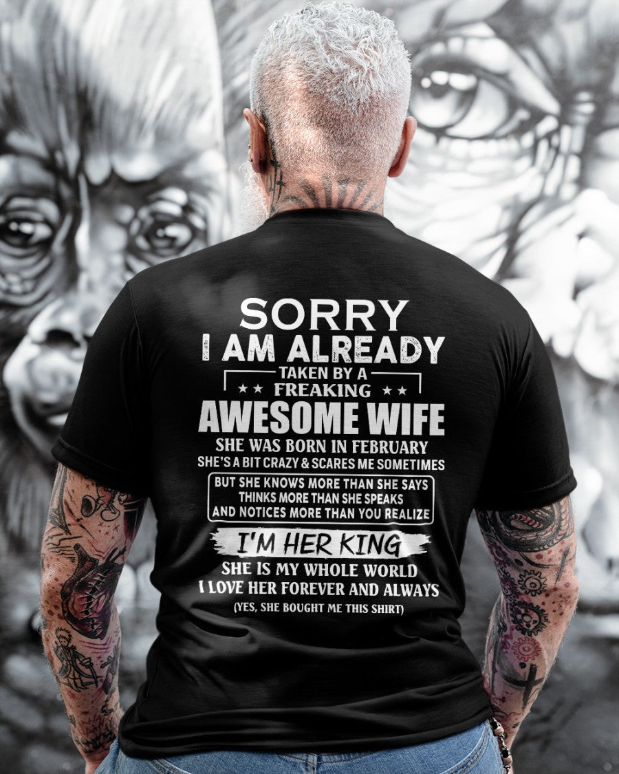 Awesome wife February - Perfect gift for your husband - NGHL02 (SKU68-79-02)