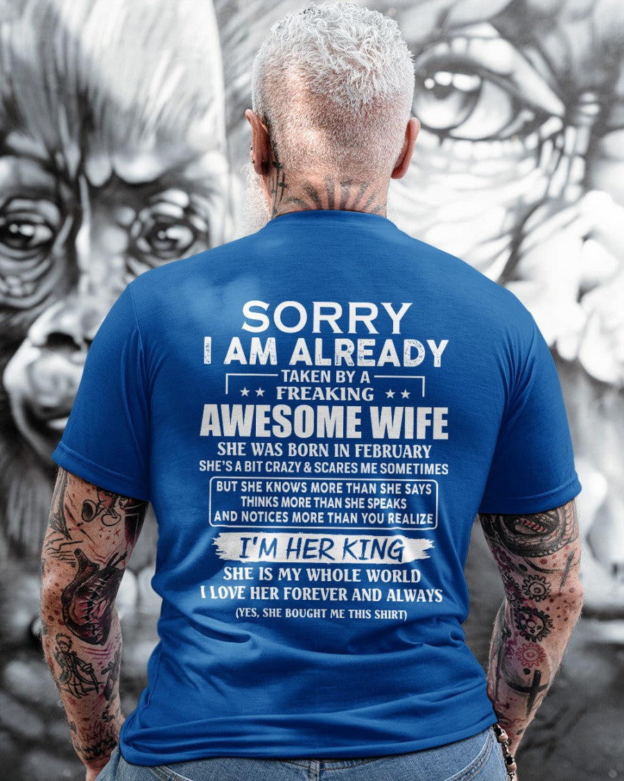 Awesome wife February - Perfect gift for your husband - NGHL02 (SKU68-79-02)