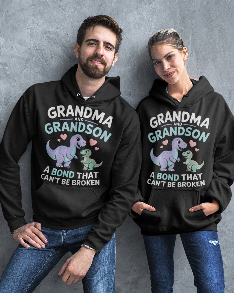 GRANDMA AND GRANDSON A BOND THAT CAN'T BE BROKEN DINOSAUR UNISEX T-SHIRT NGHL00 (SKU-GMS4)