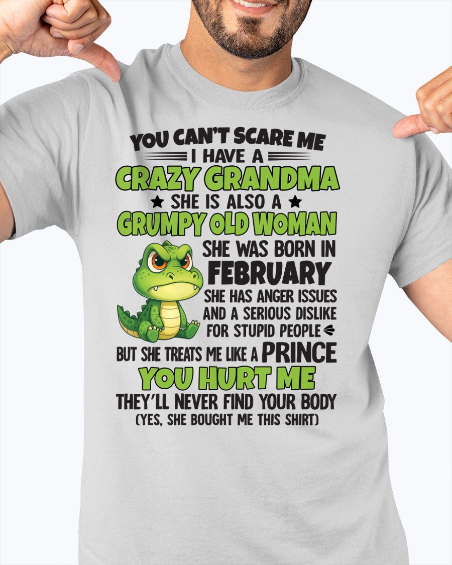 FEBRUARY - YOU CAN'T SCARE ME - FOR GRANDSON - GIFT FROM GRANDMA - NGHL02 (SKU09-85-02)