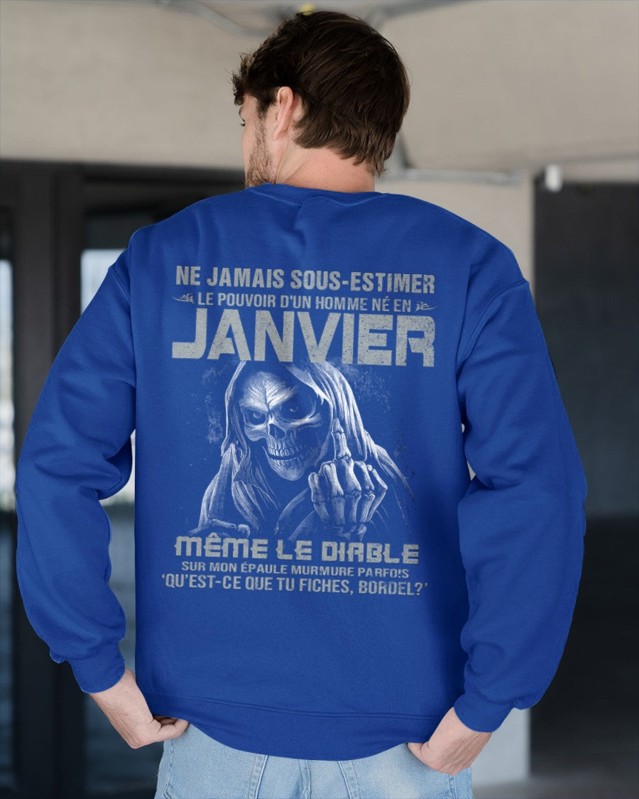 NE JAMAIS SOUS-ESTIMER LE POUVOIR D'UN HOMME NÉ EN JANVIER Fr01 male (SKU08-61-01)