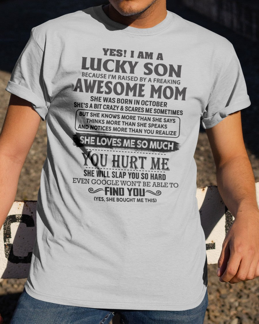 December - Yes! I'm A Lucky Son - Perfect gift for your son (SKU-LKW-12)