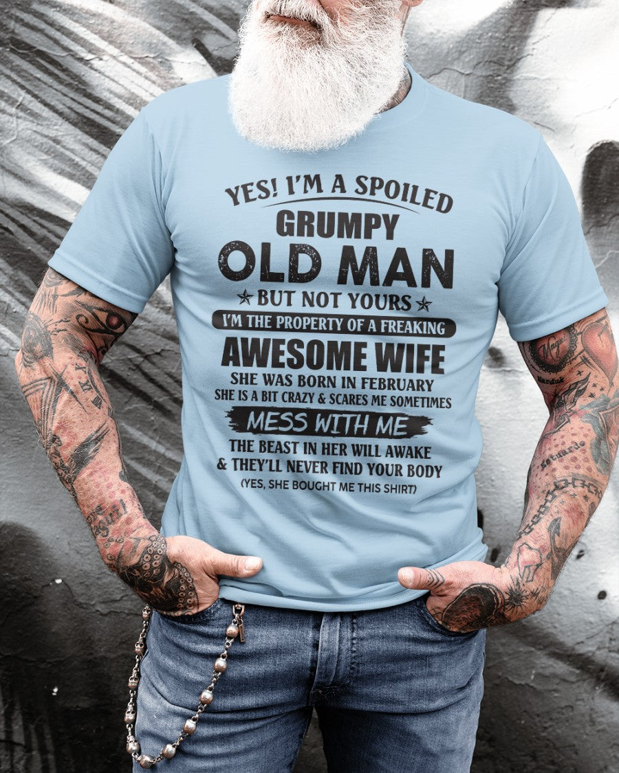 Awesome wife February - Perfect gift for your husband - NGHL02 (SKU96-68-02)