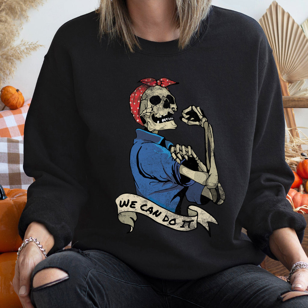 We Can Do It Vintage Halloween Propaganda Poster Art Inspired Graphic Sweatshirt