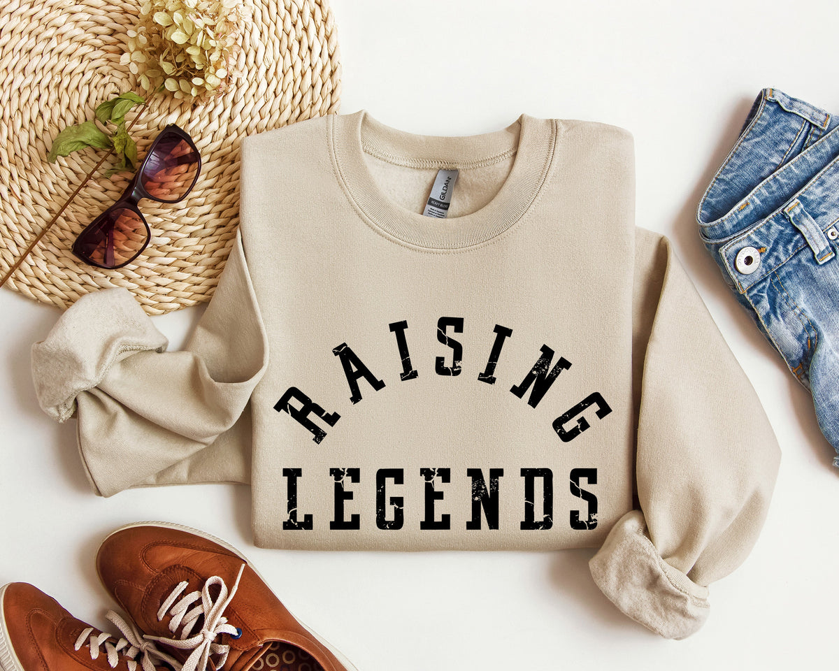 Raising Legends Mother's Day Sports Mom Coach Father's Day Celebration Edition Sweatshirt