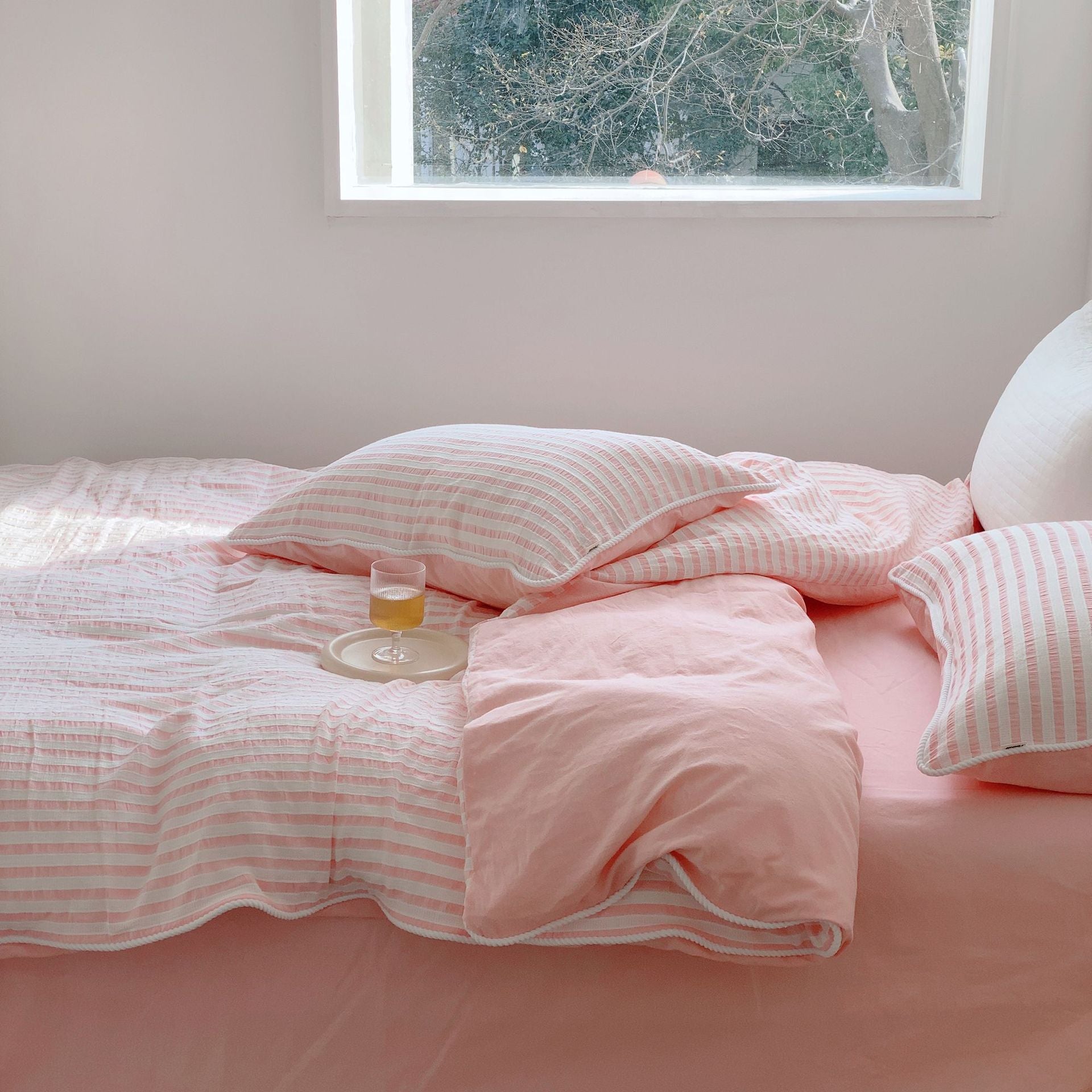 Soft Jacquard Bedding Set / Barbie Hot Pink