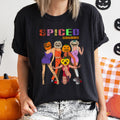 Spiced Gourds Funny Retro Halloween Haunted Harvest Moon Illustration Comfort Colors Tee