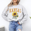 Kansas State Flower Sunflower State Pride Nature Inspired Botanical Cozy Sweatshirt