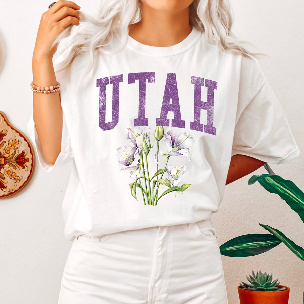 Utah State Flower Comfort Colors Tee