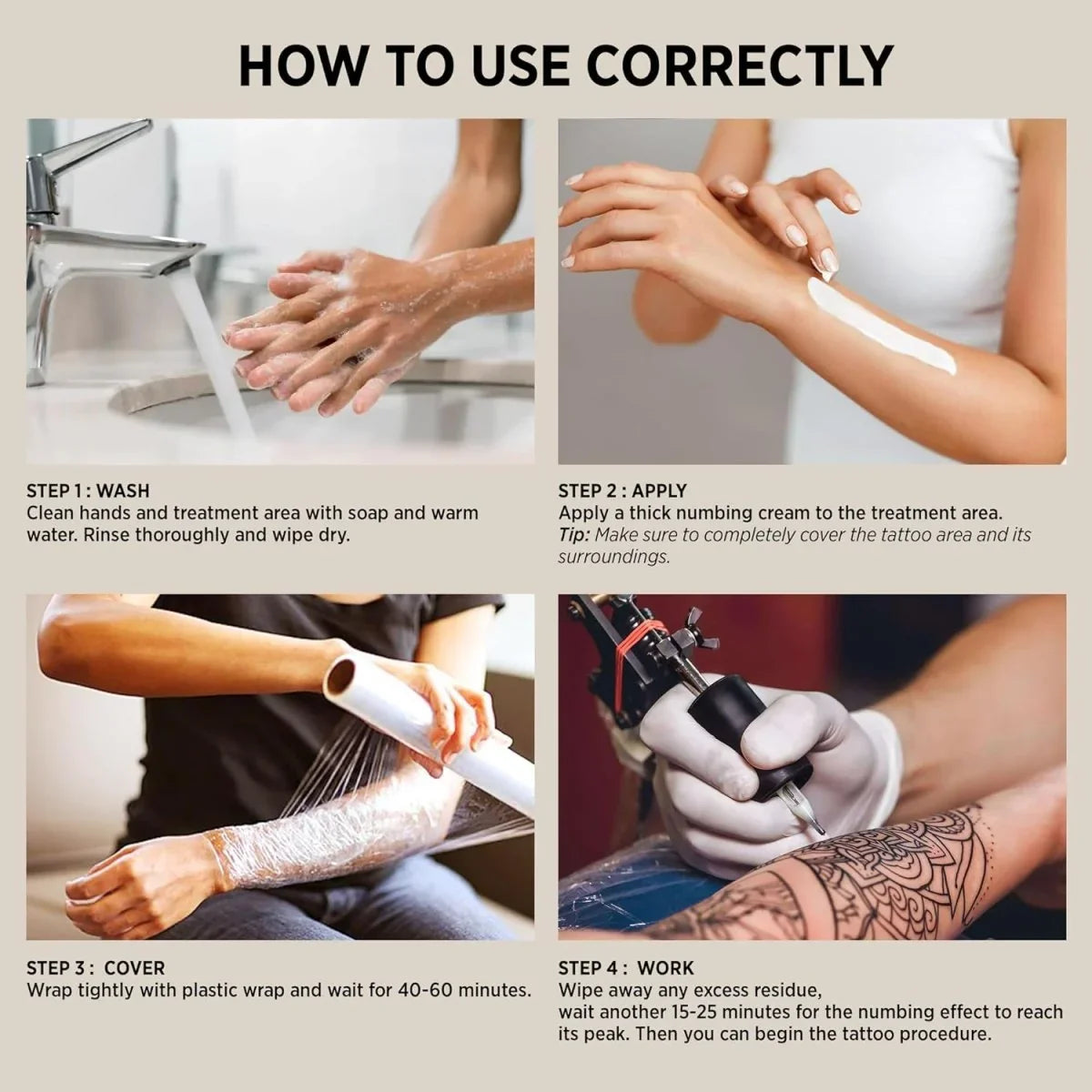 Tattoo Numbing Cream - 1 oz