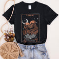 The Lovers Tarot Moon Skeletons Mystical Magic Valentines Day Mystic Edition Graphic Tee