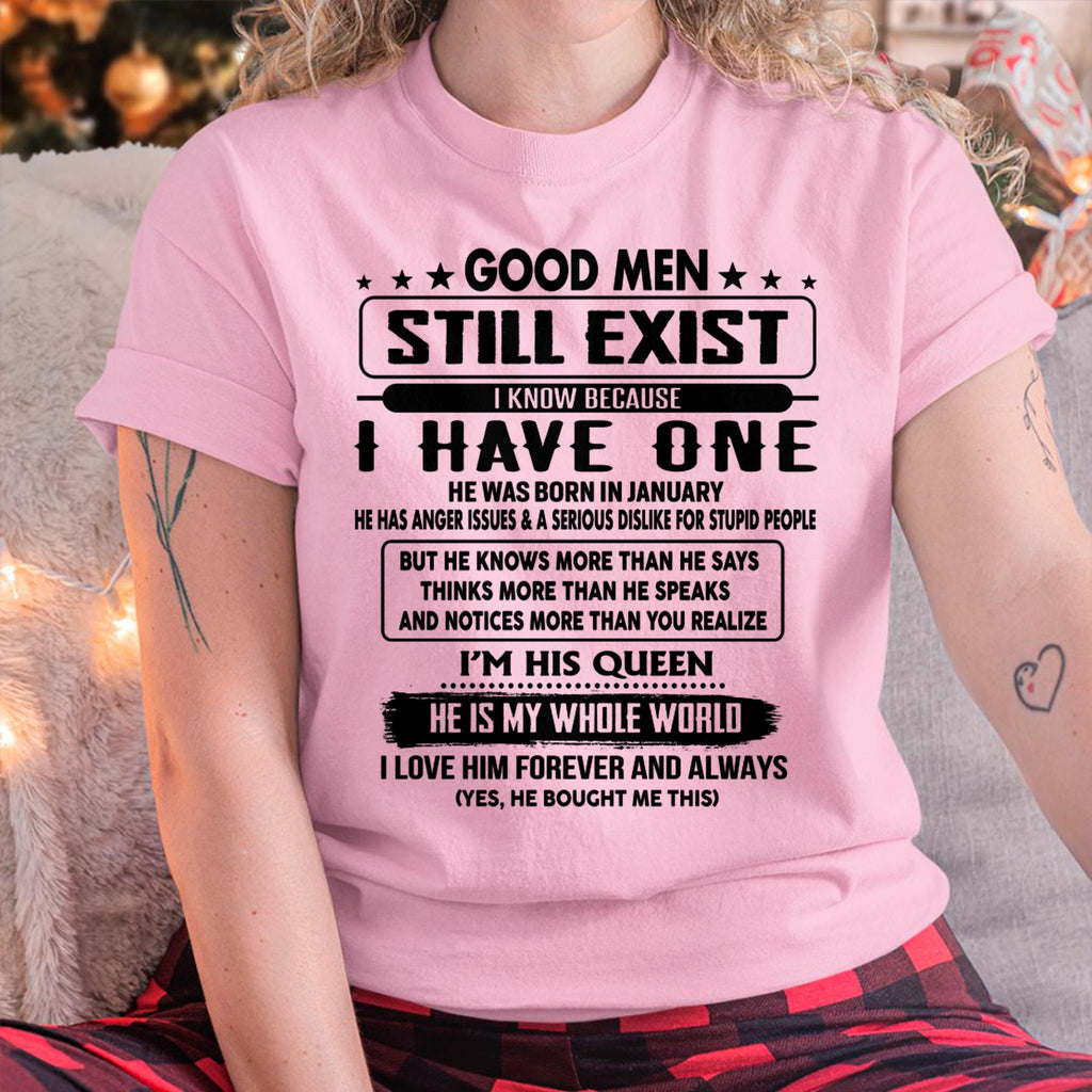 January - Good men Still Exist - gift for your girlfriend, wife from Husband - NGHL01 (SKU-GM-01)