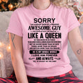 October - Sorry I am already taken by a freaking awesome guy - Gift for Wife From Husband - NGHL10 (SKU-SRG-10)
