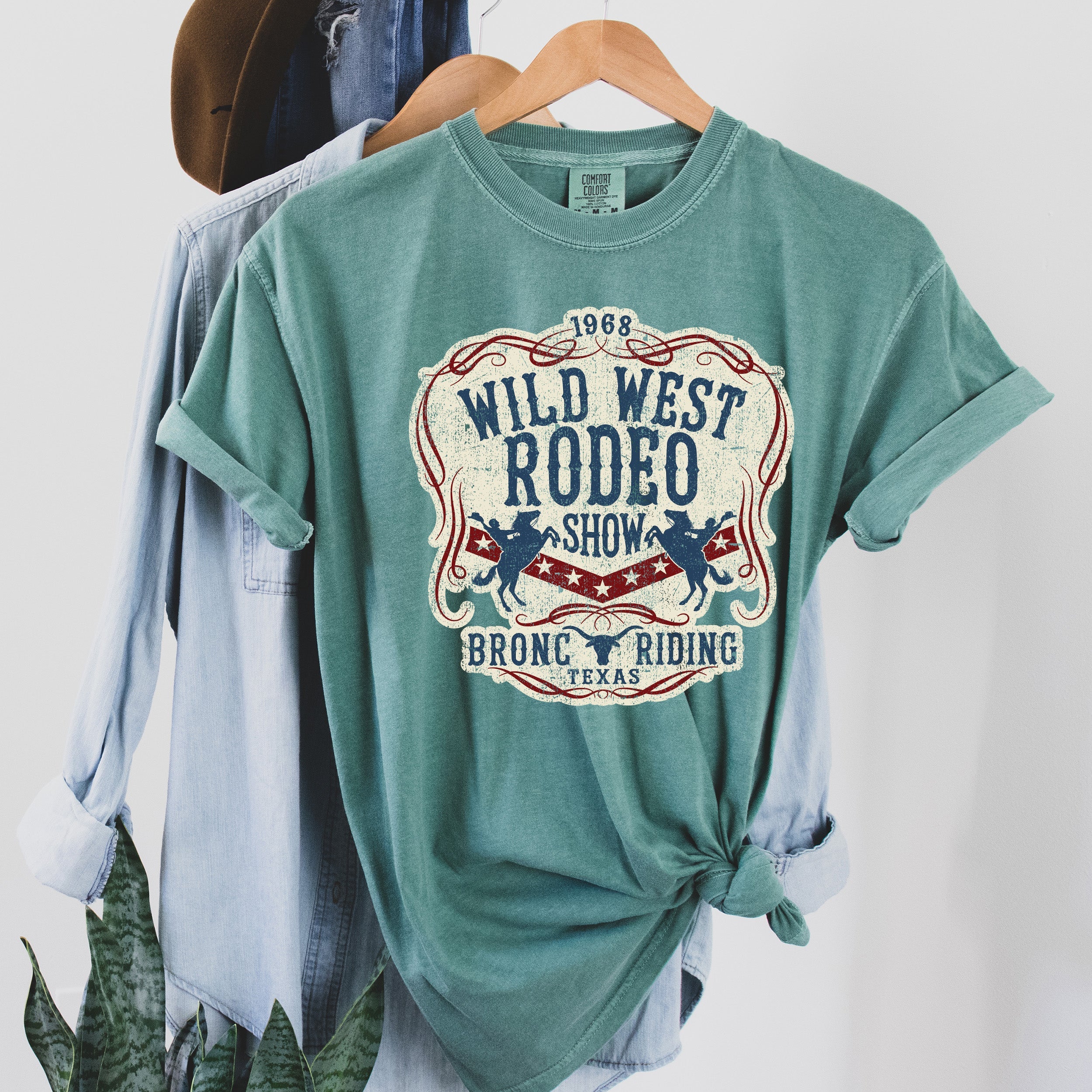 Wild West Rodeo Show Western Vintage Nostalgic Americana Collectible Edition Comfort Colors Tee