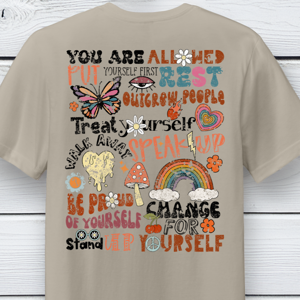 Retro You Are Allowed to Thrive Short Sleeve T-Shirt