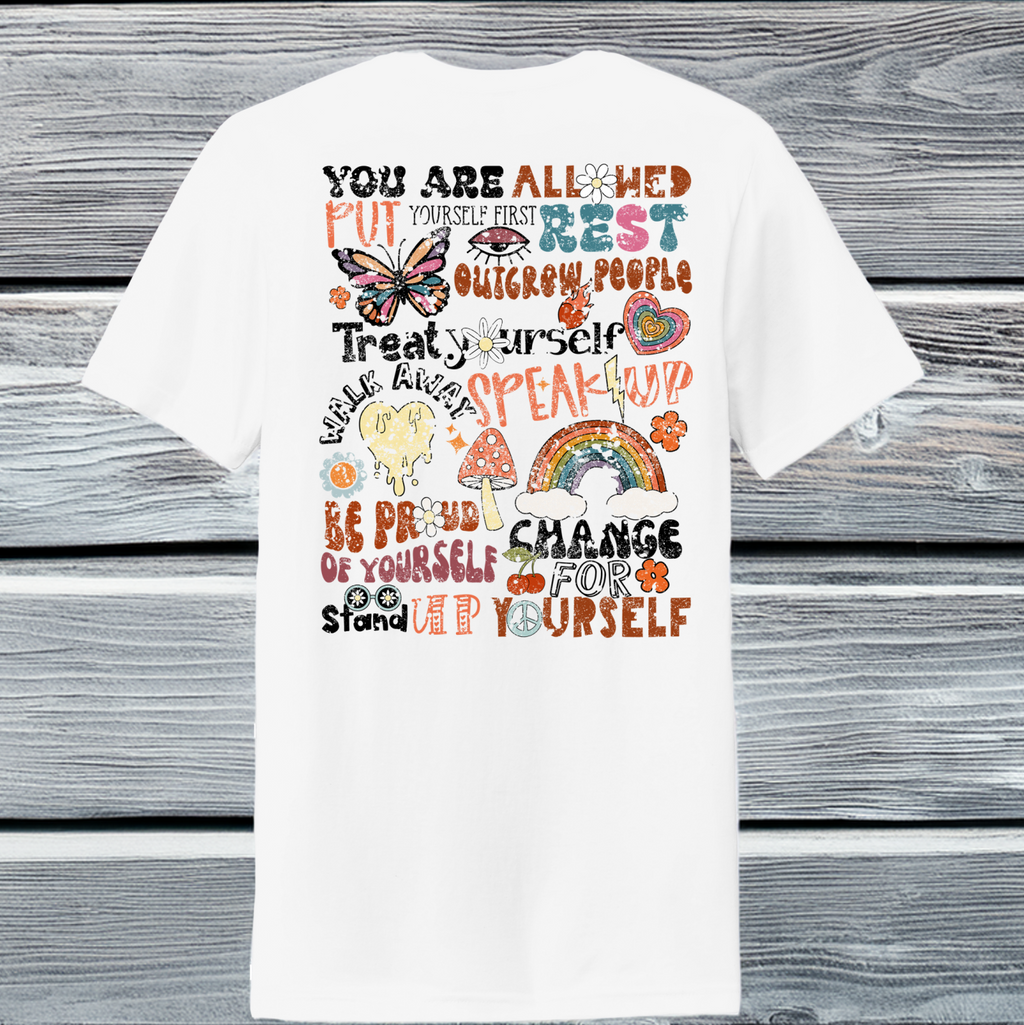 Retro You Are Allowed to Thrive Short Sleeve T-Shirt