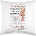To My Daughter From Mom Pillow